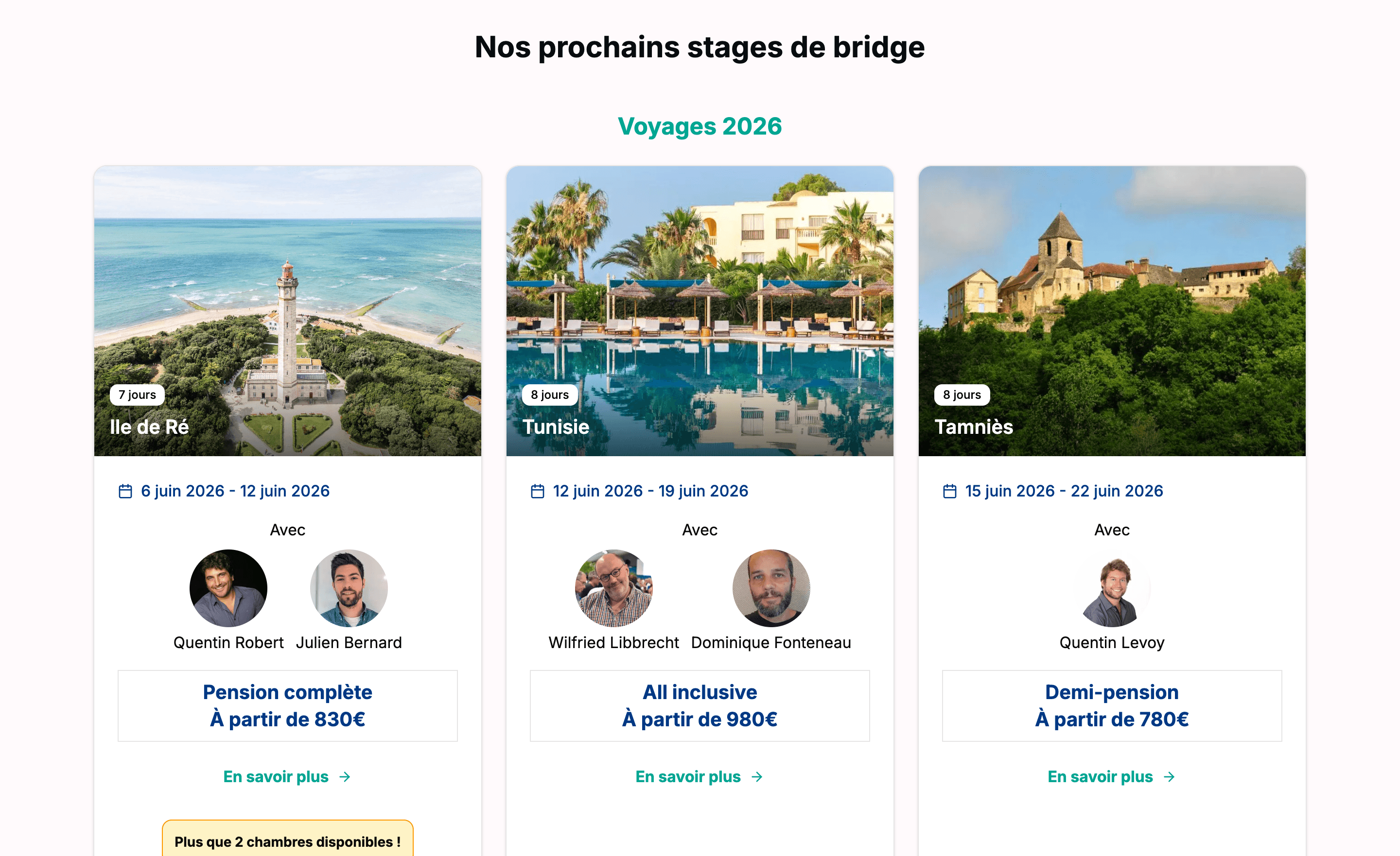Bridge Tonic trips catalog - Image 1